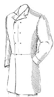 Late Victorian men's  double breasted frockcoat