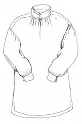 Square cut linen shirt