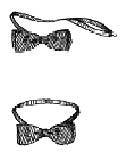 Late Victorian men's bow tie