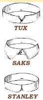 Late Victorian men's  shirt collars