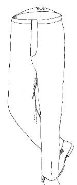 Civil War period fly front dress trouser