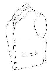 Men's 19th century waistcoat 